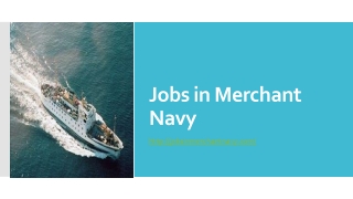 Jobs in Merchant Navy