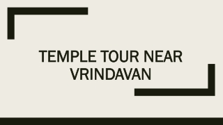 Temple tour near Vrindavan