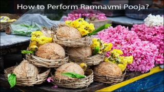 Performing Ram Navami pooja with faith and dedication