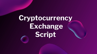 Cryptocurrency Exchange Script