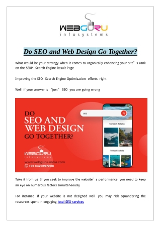 Do SEO and Web Design Go Together?