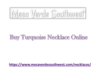 Buy Turquoise Necklace Online