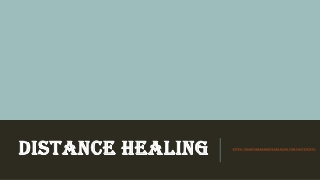 Distance healing