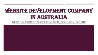 Website Development Company in Australia
