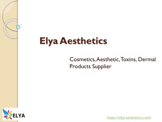 Cosmetics, Aesthetic, Toxins, Dermal Products Supplier