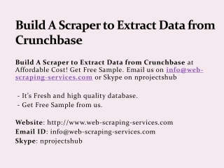 Build A Scraper to Extract Data from Crunchbase