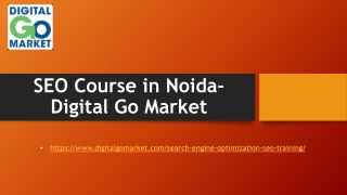 SEO Course in Noida-Digital Go Market