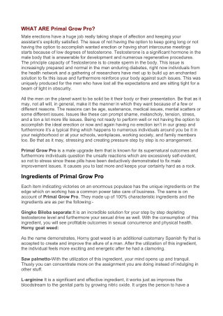 Primal Grow Pro(ME): Reviews, Scam, Price,Where To Buy