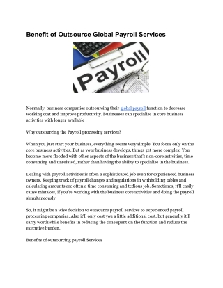 Global Payroll Services