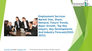 2020 Employment Services Market Industry Outlook, Growth And Trends