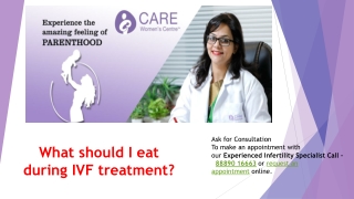 What should I eat during IVF treatment?