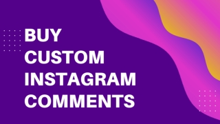 Influence Millions – Buy Custom Instagram Comments