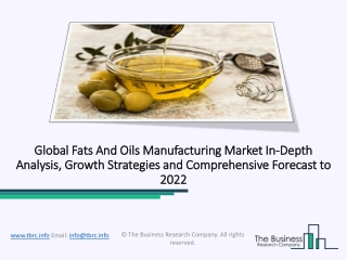 Global Fats and Oils Manufacturing Market