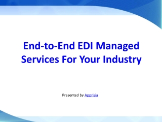 End-to-End EDI Managed Services For Your Industry