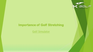 Importance of Golf Stretching