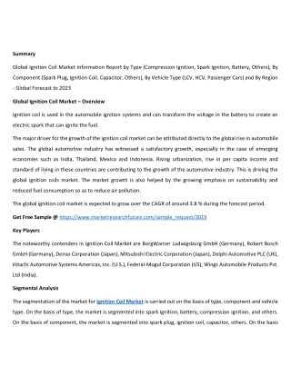 Ignition Coil Market