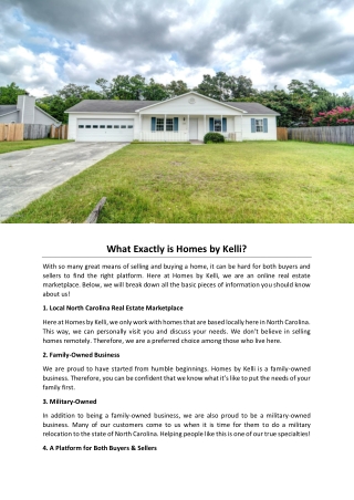 What Exactly is Homes by Kelli?