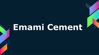 What is the best cement brand in Chennai? - Emami Cement