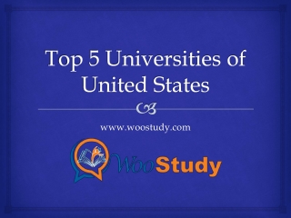 Top 5 Universities of United States