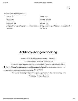 antibody to antigen