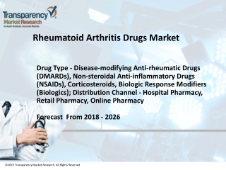 Rheumatoid Arthritis Drugs Market is Expected to Expand at a CAGR of 2.96% from 2018 to 2026