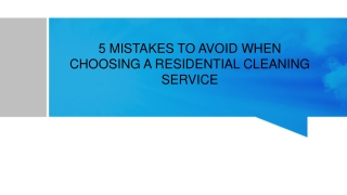 Get Excellent Residential Cleaning Service in NYC