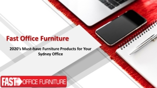 2020’s Must-have Furniture Products for Your Sydney Office