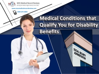 Medical Conditions that Qualify You for Disability Benefits