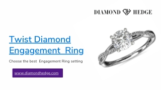 Twisted Diamond Engagement Ring - Diamond Hedge