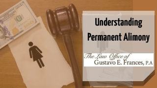 Understanding Permanent Alimony
