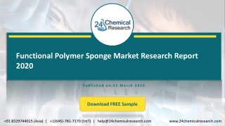 Functional Polymer Sponge Market Research Report 2020