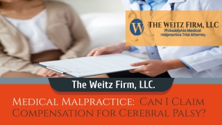 Medical Malpractice: Can I Claim Compensation for Cerebral Palsy?