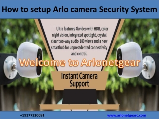 Arlo Security Camera setup