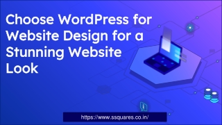 Choose WordPress for Website Design for a Stunning Website Look