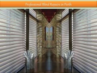 Professional Blind Repairs in Perth