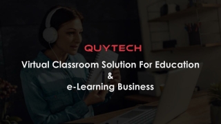 Virtual Classroom Solution for Live Interactive Online Classes