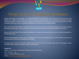 Best Places To Visit In Barbados