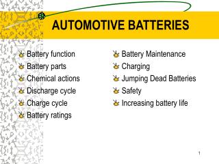 automotive battery parts