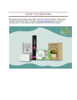 Soap Packaging