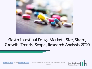 Gastrointestinal Drugs Market Trends and Key Insights 2020