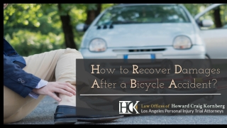 How to Recover Damages After a Bicycle Accident?