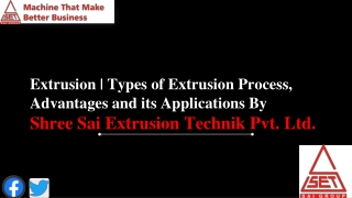 Shree Sai Extrusion Technik – Best Extruder Manufacturer in Indore