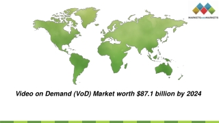 Video on Demand (VoD) Market is expected to grow $87.1 billion by 2024