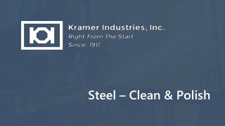 Steel – Clean & Polish