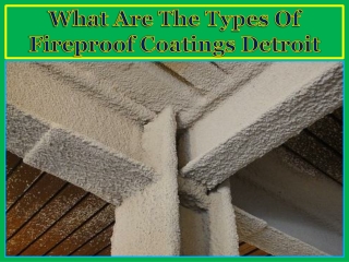 What Are The Types Of Fireproof Coatings Detroit