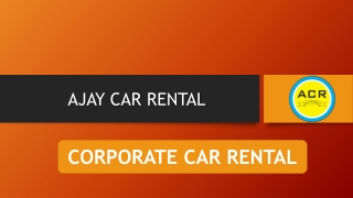 Corporate car rental in gurgaon