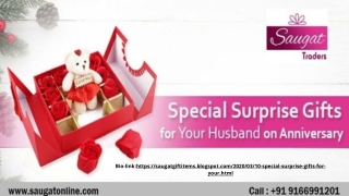 10 Special Surprise gifts for your husband on Anniversary