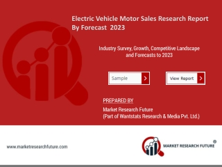 Global Electric Vehicle Motor Sales for Automotive Size, Share, Growth, Analysis Forecast to 2023