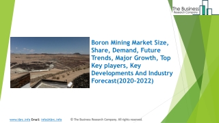 Boron Mining Market Size, Growth, Opportunity and Forecast to 2022