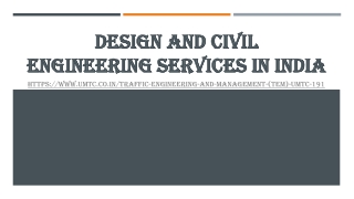 Design and civil engineering Services in India